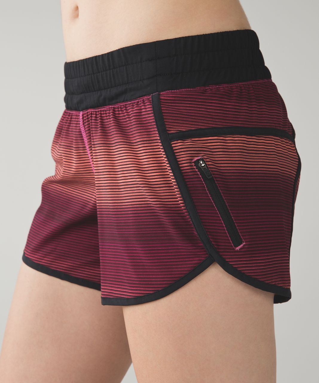 Lululemon Tracker Short III - Simply Radiant Pink Paradise Black / Black