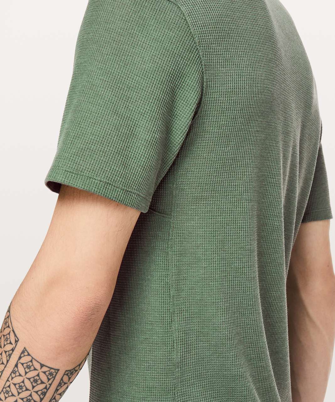 Lululemon Shift Stitch Short Sleeve - Heathered Tank Green