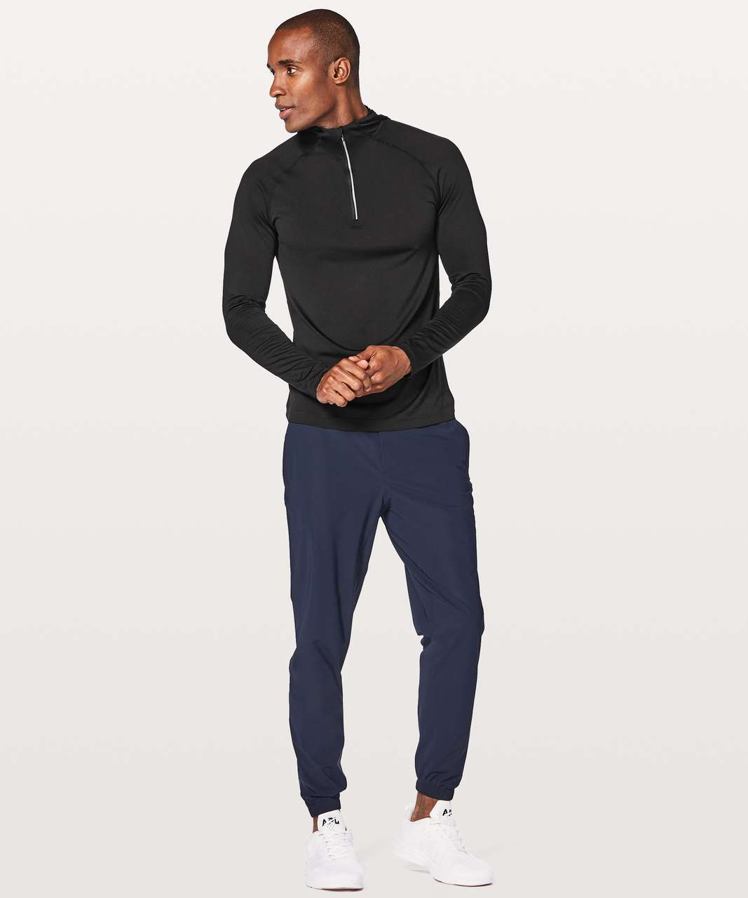 Lululemon Metal Vent Tech Hoodie - Black / Black - lulu fanatics