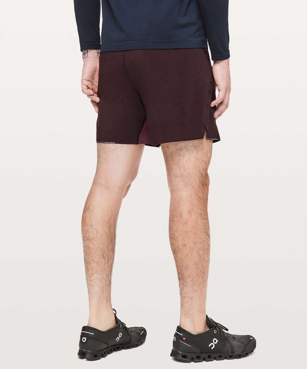 Lululemon Surge Short *6" Updated - Heathered Texture Printed Dark Adobe