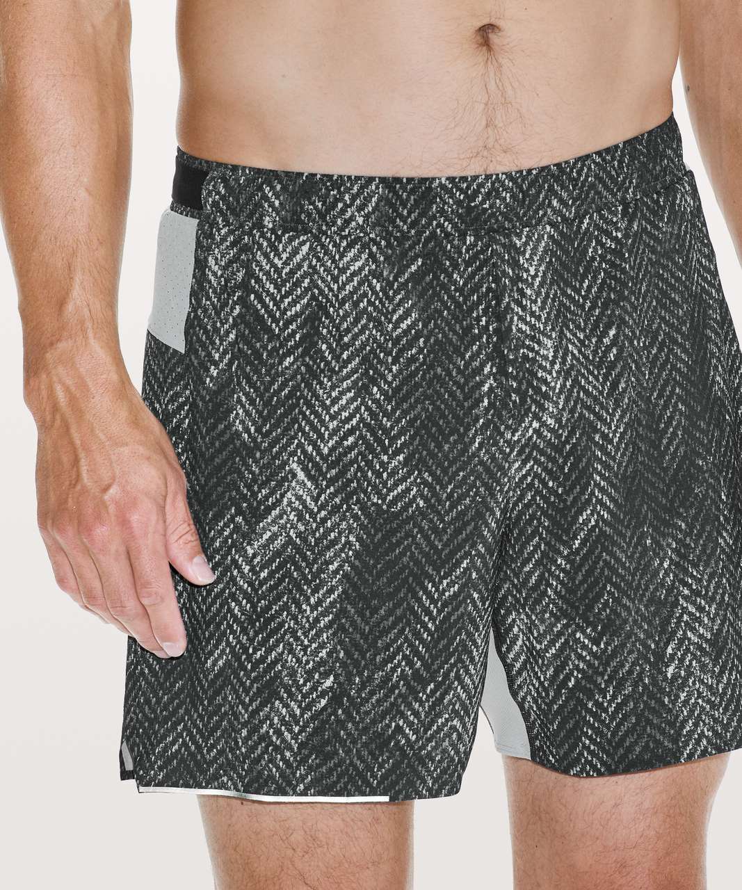 Lululemon Surge Short *6" Updated - Bleached Herringbone Multi