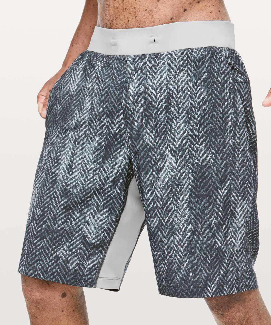 Lululemon Men's Surge Short 6 Lined (Bleached Herringbone Multi