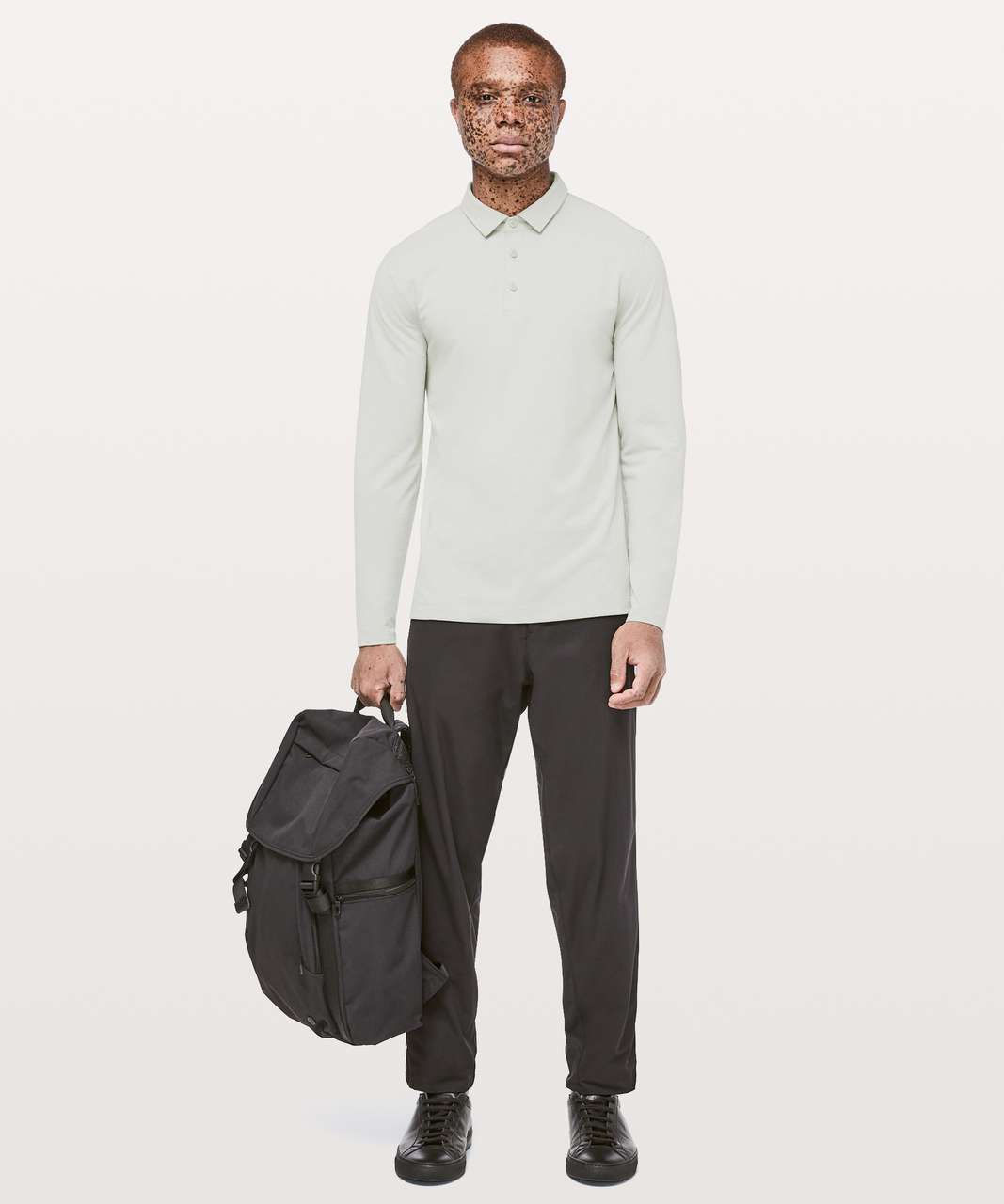 Lululemon Evolution Long Sleeve Polo - Heathered Moon Shine