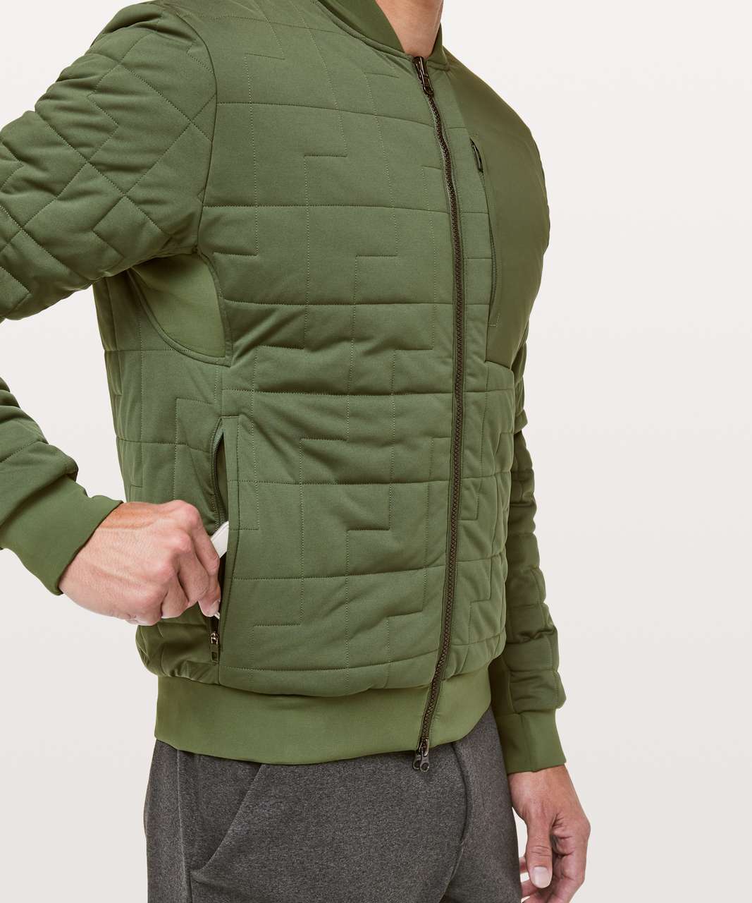 Lululemon Rival Side Bomber - Tank Green / Tank Green