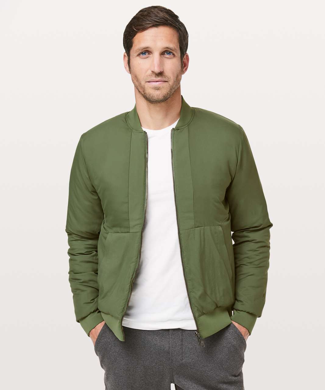 Lululemon Rival Side Bomber - Tank Green / Tank Green