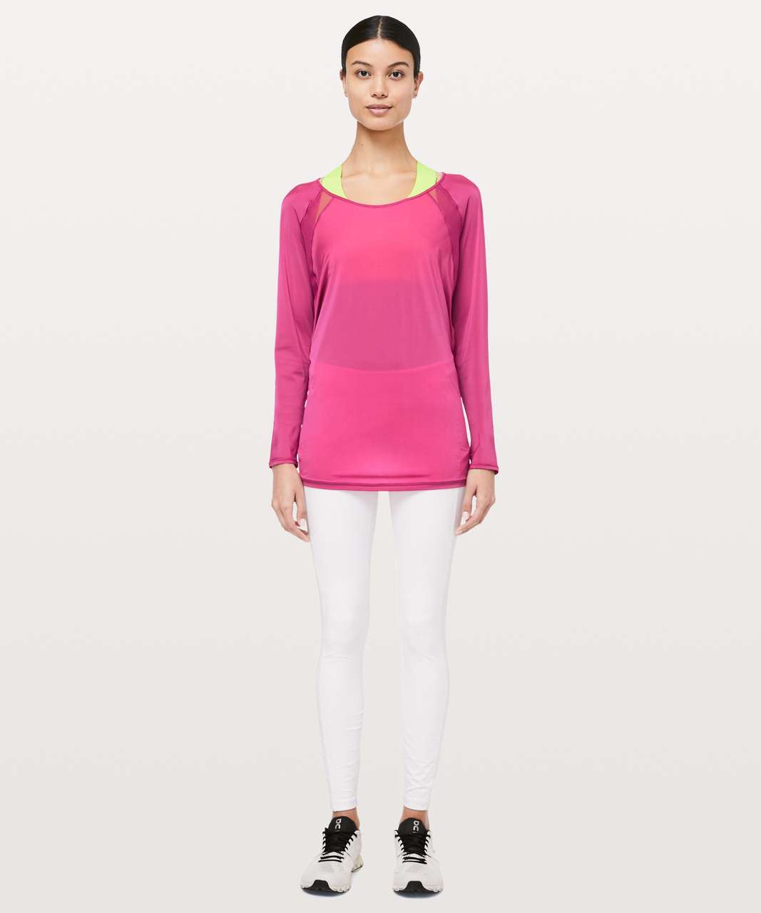 Lululemon If Youre Lucky Long Sleeve Tee II - Raspberry