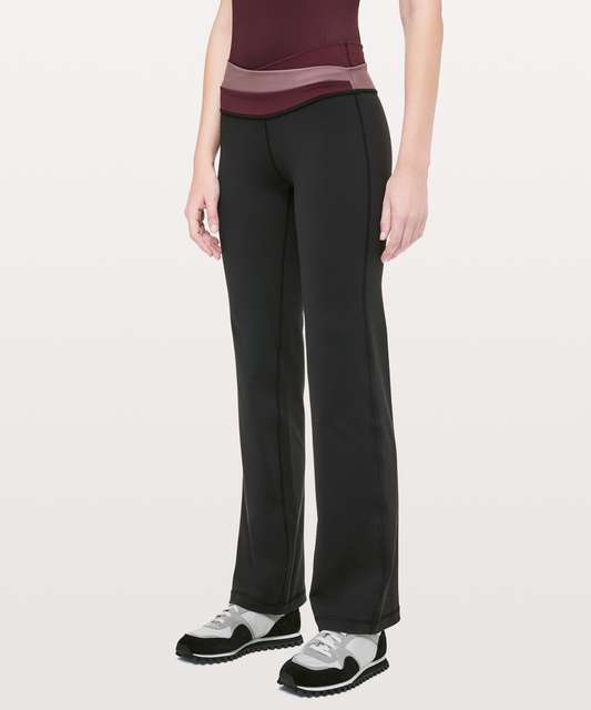 Lululemon  Astro Pants Black / Heathered Concord Grape / Concord Grape  size 6 - $25 - From Tess