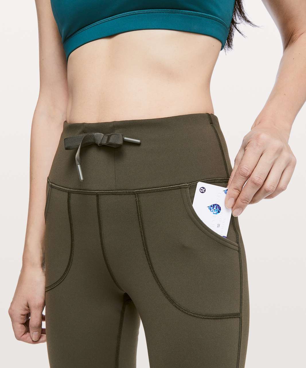 Lululemon Skinny Will Pant *Full-On Luon - Dark Olive - lulu fanatics