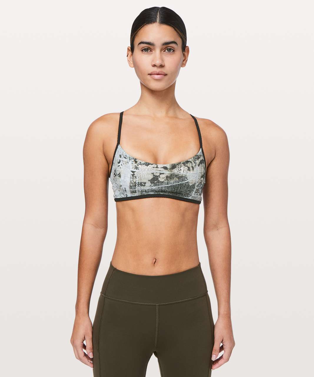 Lululemon Hot Spell Bra - Screen Toile Multi / Black