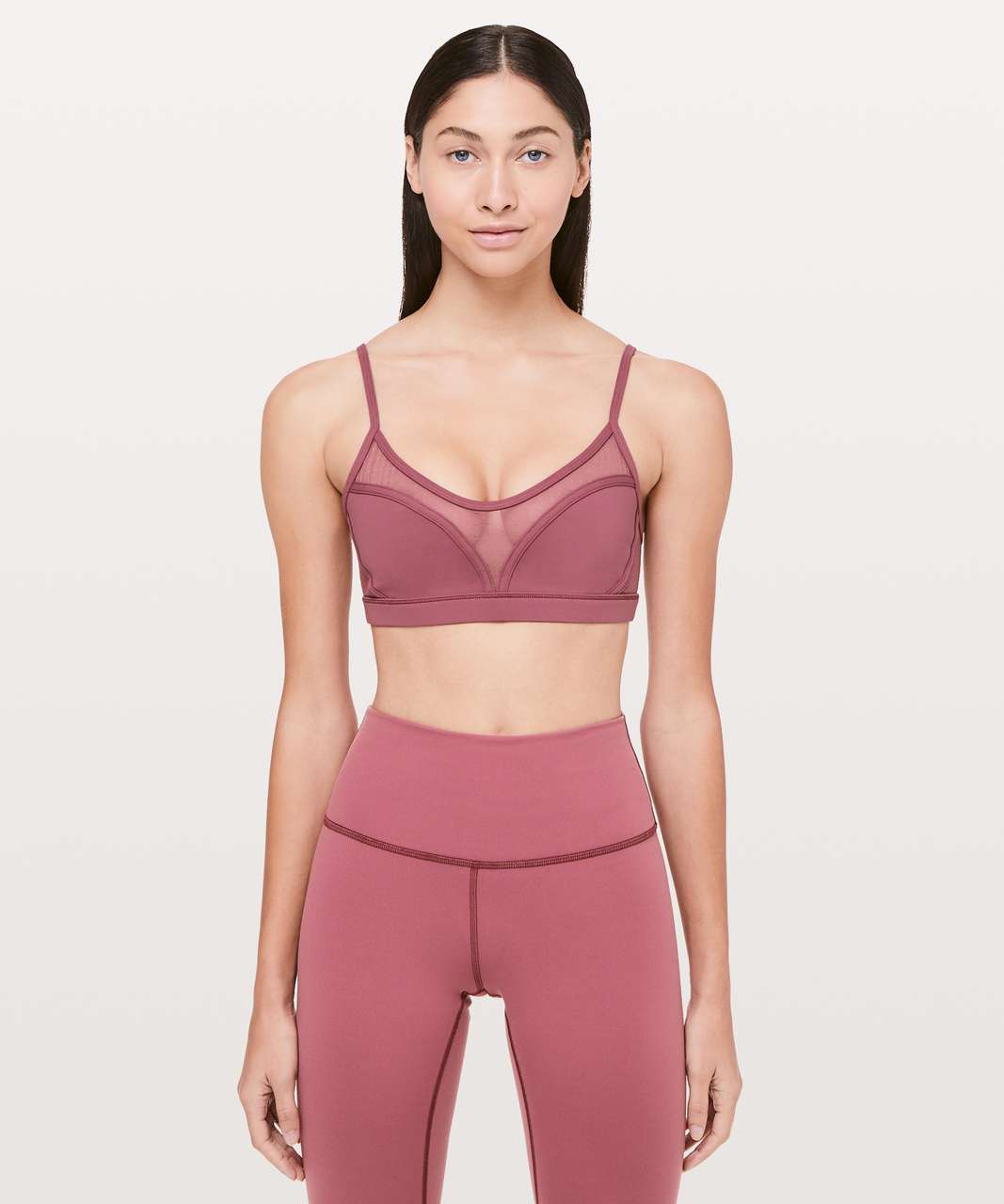 Lululemon Dance To Yoga Bra - Misty Merlot