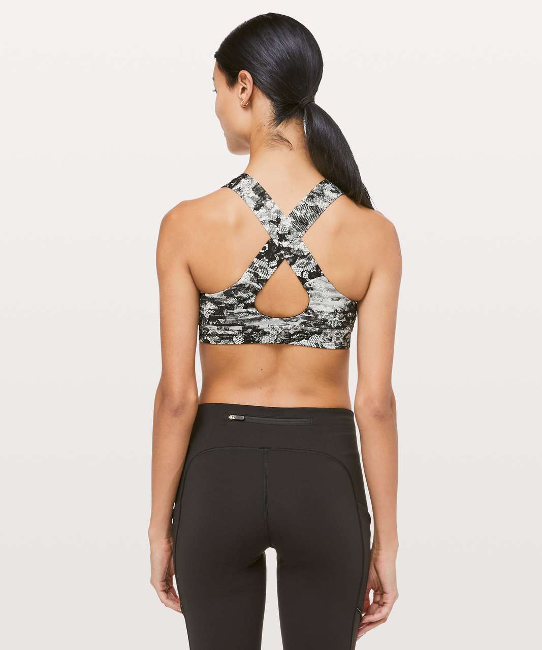 Lululemon All Sport Bra III - Masked Lace Starlight Black