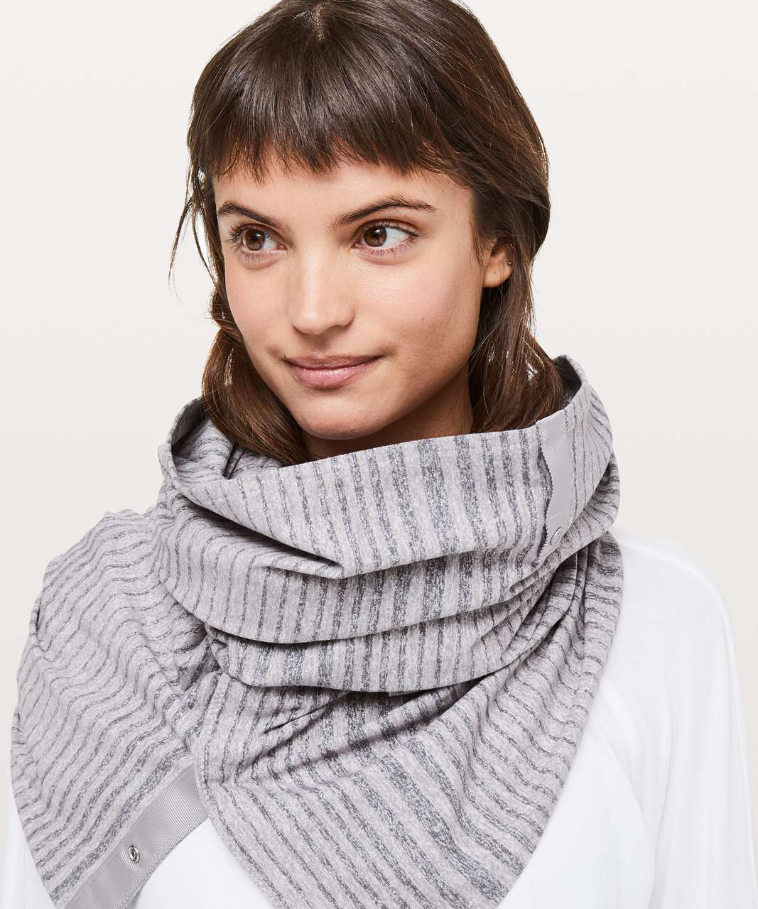 Lululemon Vinyasa Scarf Rulu Heathered Herringbone Slate