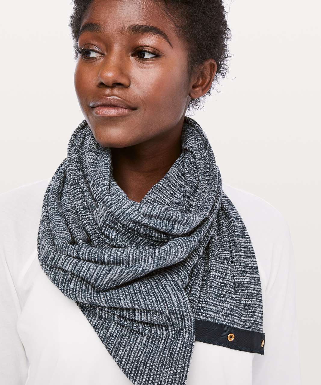 Lululemon Vinyasa Scarf *Rulu - Coco Pique True Navy Heathered True Navy