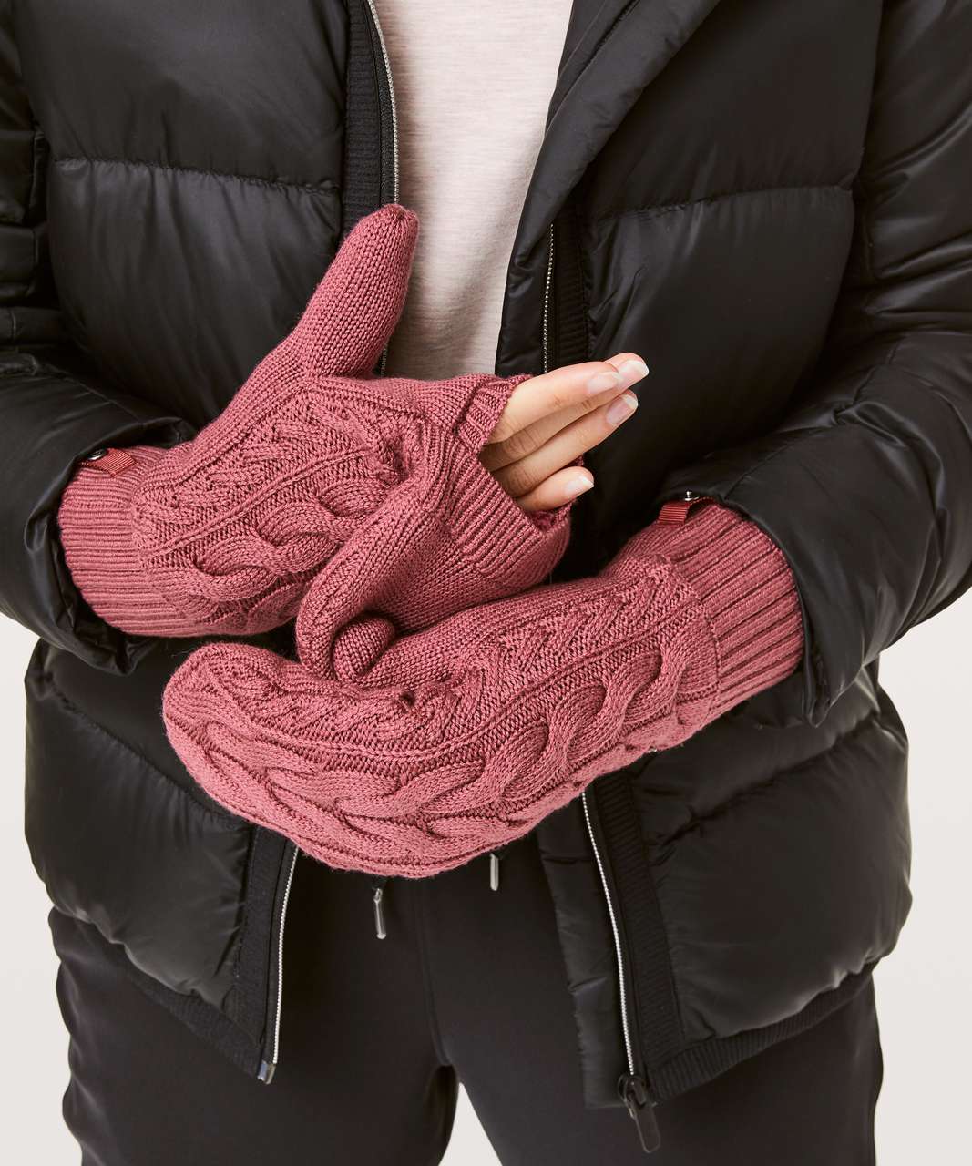 Lululemon Show Me The Sherpa Mittens - Misty Merlot