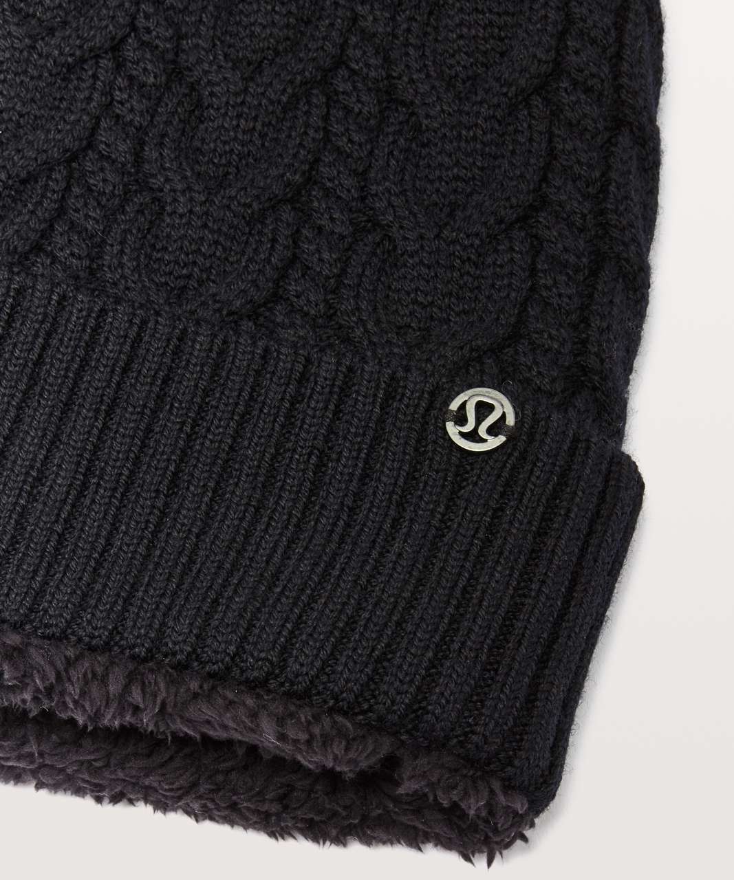 Lululemon Bubble Knit Pom Beanie - Black - lulu fanatics