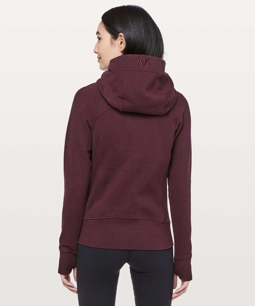 lululemon athletica, Tops, Lululemon Scuba Hoodie Light Cotton Fleece  Dark Adobe Burgundy Activewear Gym