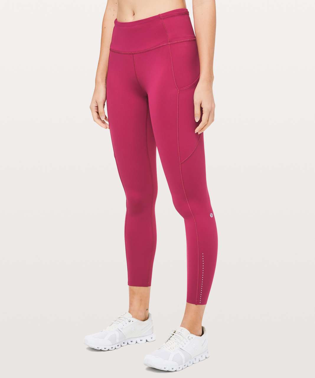 Lululemon Fast & Free 7/8 Tight II *Nulux 25" - Violet Red