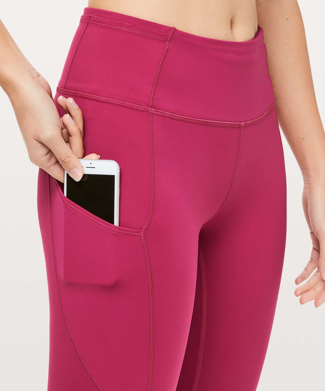 Lululemon Fast & Free 7/8 Tight II *Nulux 25 - Violet Red - lulu fanatics