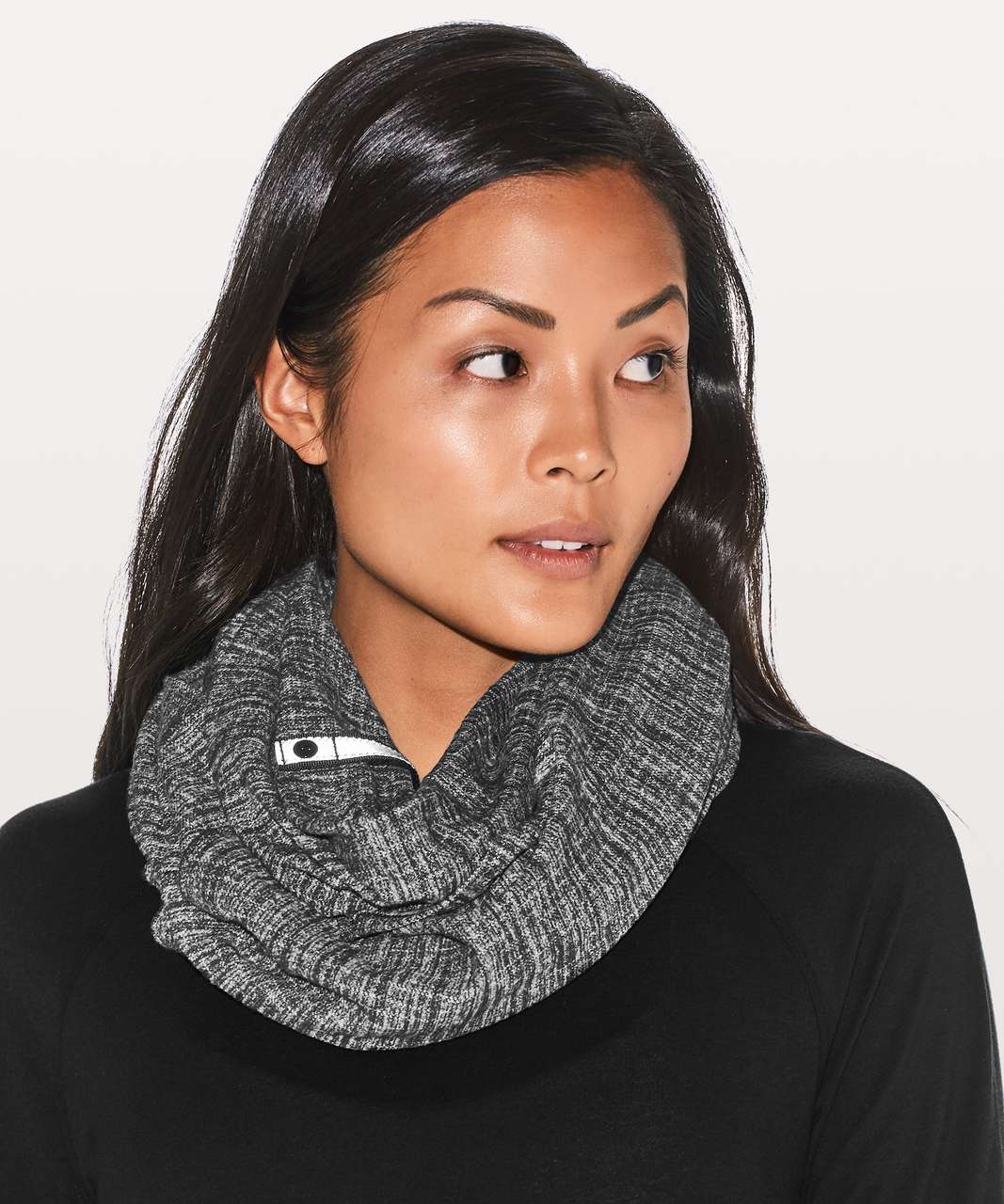 Lululemon Vinyasa Scarf *Rulu - Ringspun Denim Black White