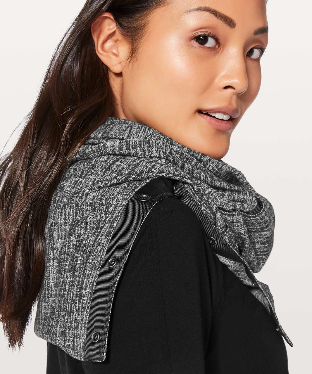 Lululemon Vinyasa Scarf *Rulu - Ringspun Denim Black White