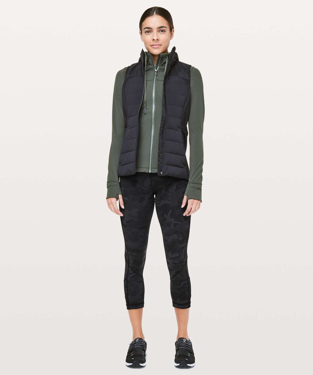 Lululemon Pace Rival High-Rise Crop 22 - Velocity Mesh Island