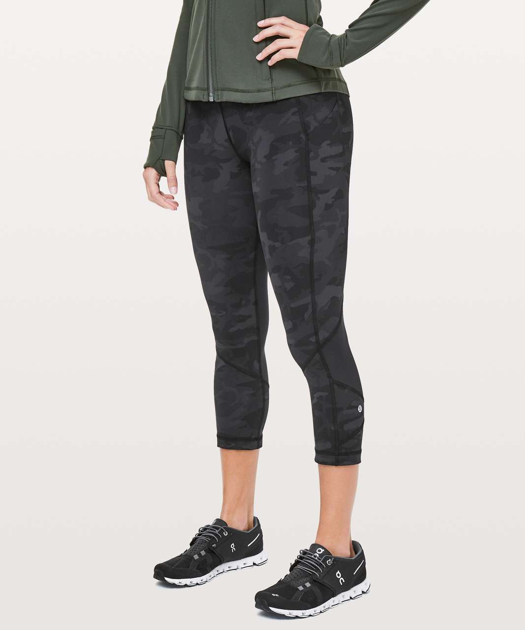 Lululemon Pace Rival Crop *22" - Incognito Camo Multi Grey / Black (First Release)