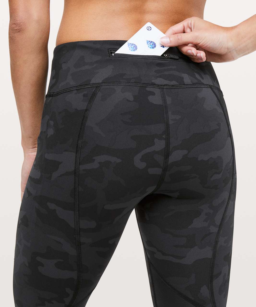 Lululemon Pace Rival Crop *22 - Formation Camo Deep Coal Multi / Black -  lulu fanatics