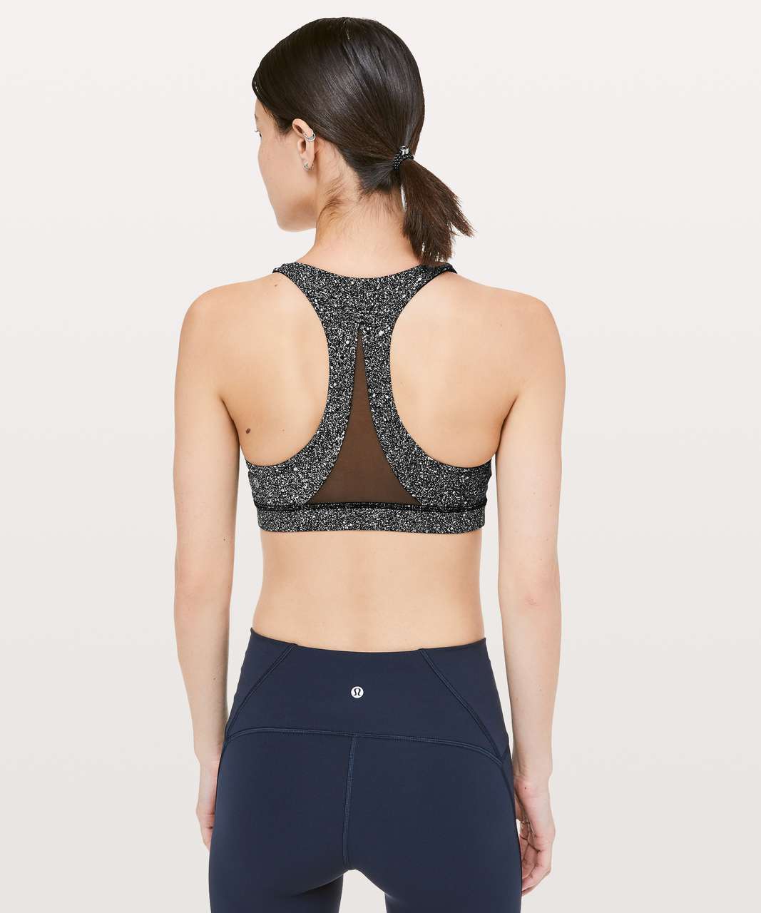 Lululemon Invigorate Bra - Luminesce Splatter White Black / Black - lulu  fanatics