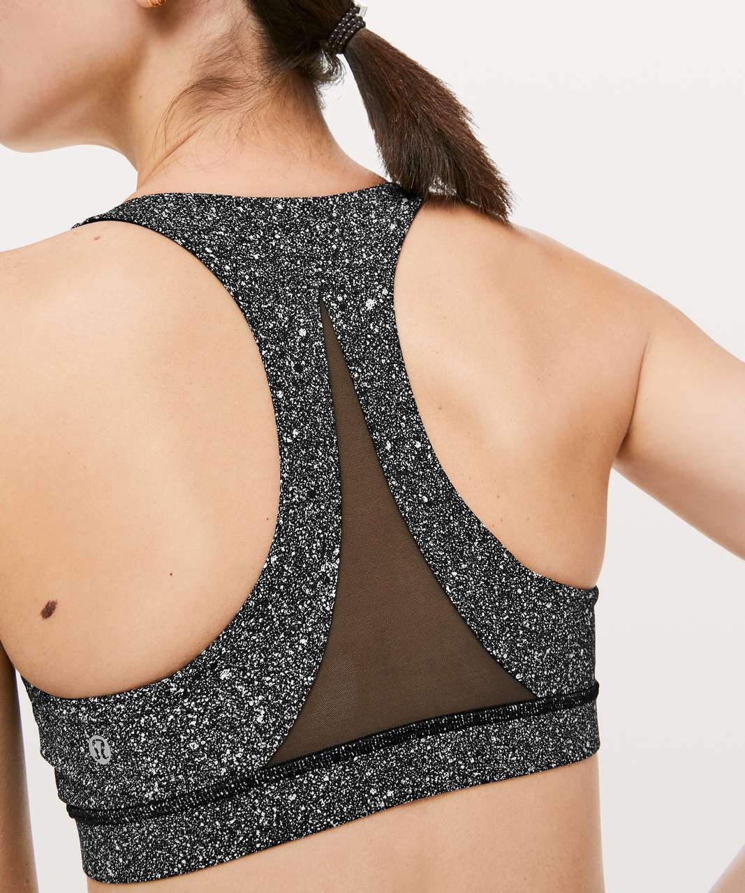 Lululemon Invigorate Bra - Luminesce Splatter White Black / Black - lulu  fanatics