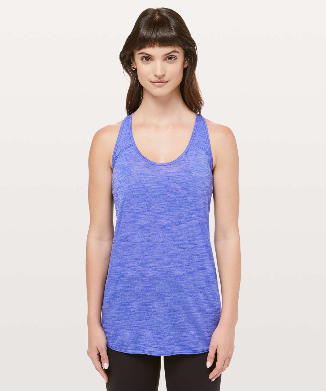 Lululemon Essential Tank *Pleated - Heathered Black - lulu fanatics