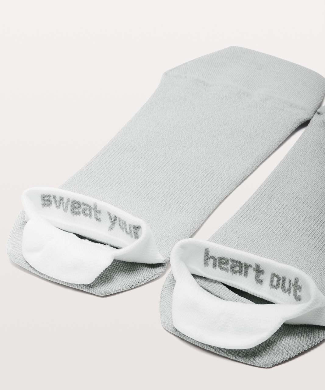 Lululemon Light Speed Sock *Silver - Light Cast / White