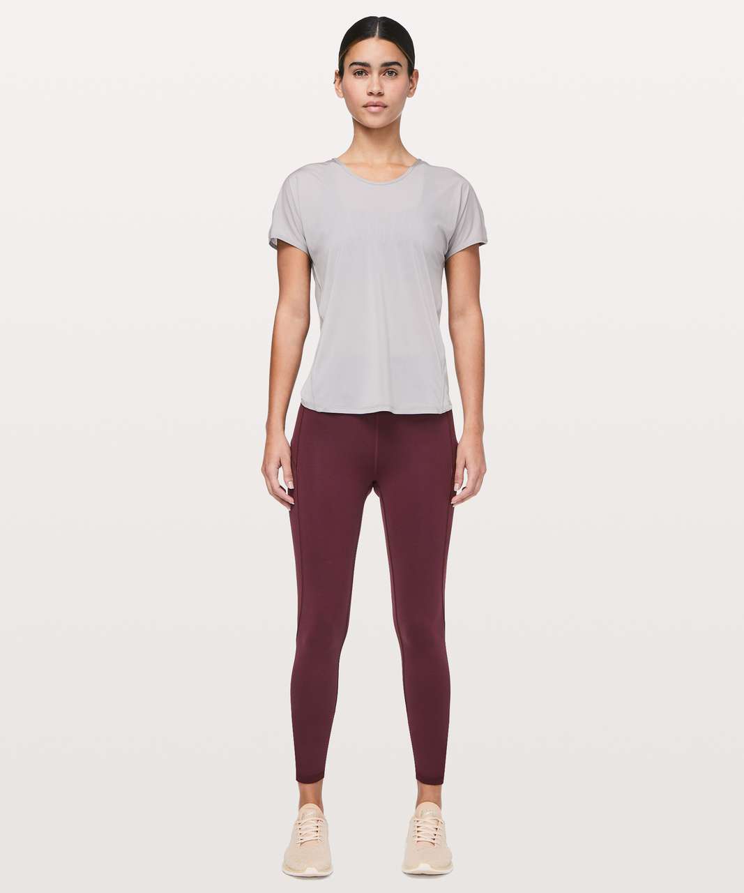 Lululemon Twist & Train Short Sleeve - Dark Chrome