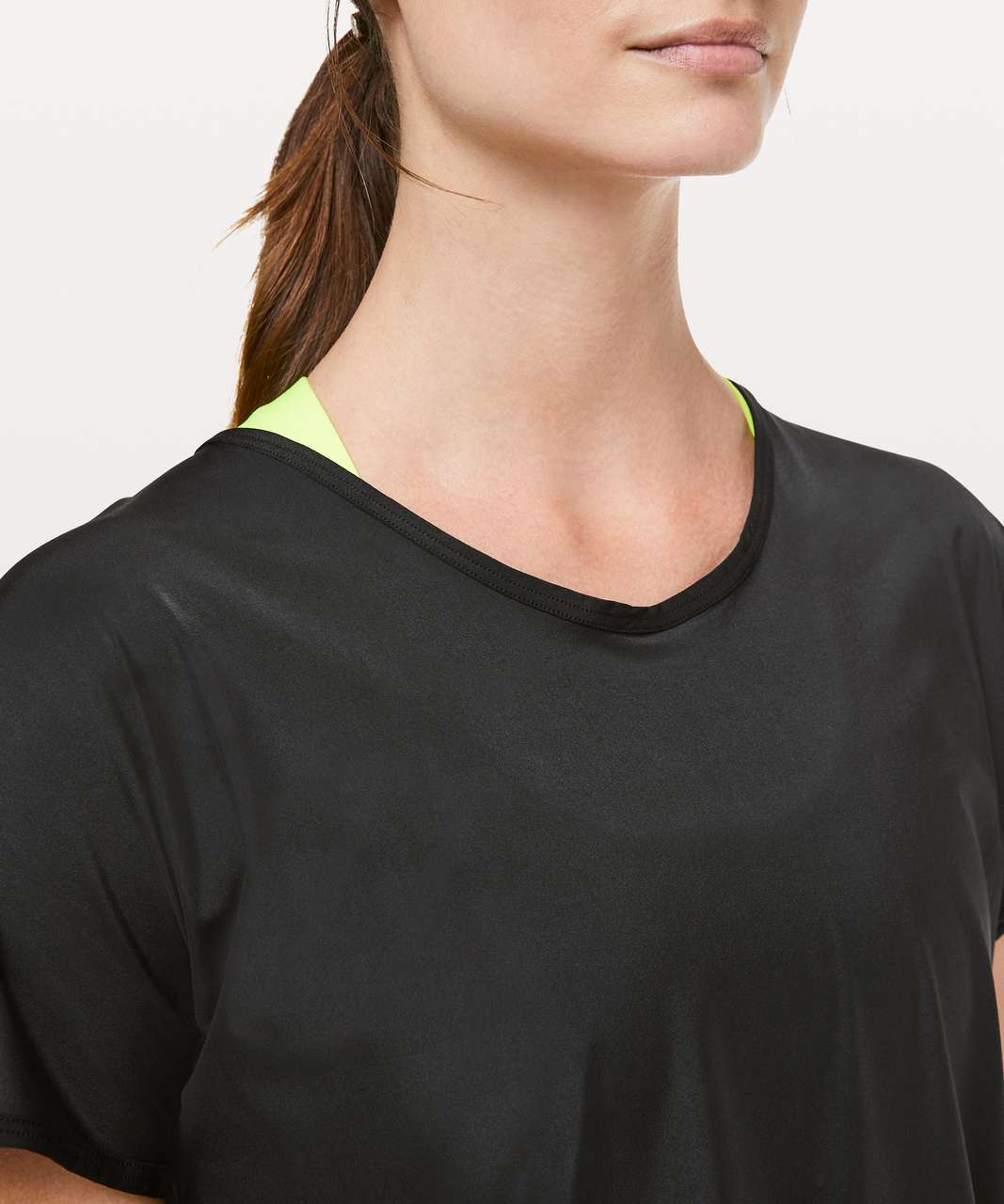 Lululemon Twist & Train Short Sleeve - Black - lulu fanatics