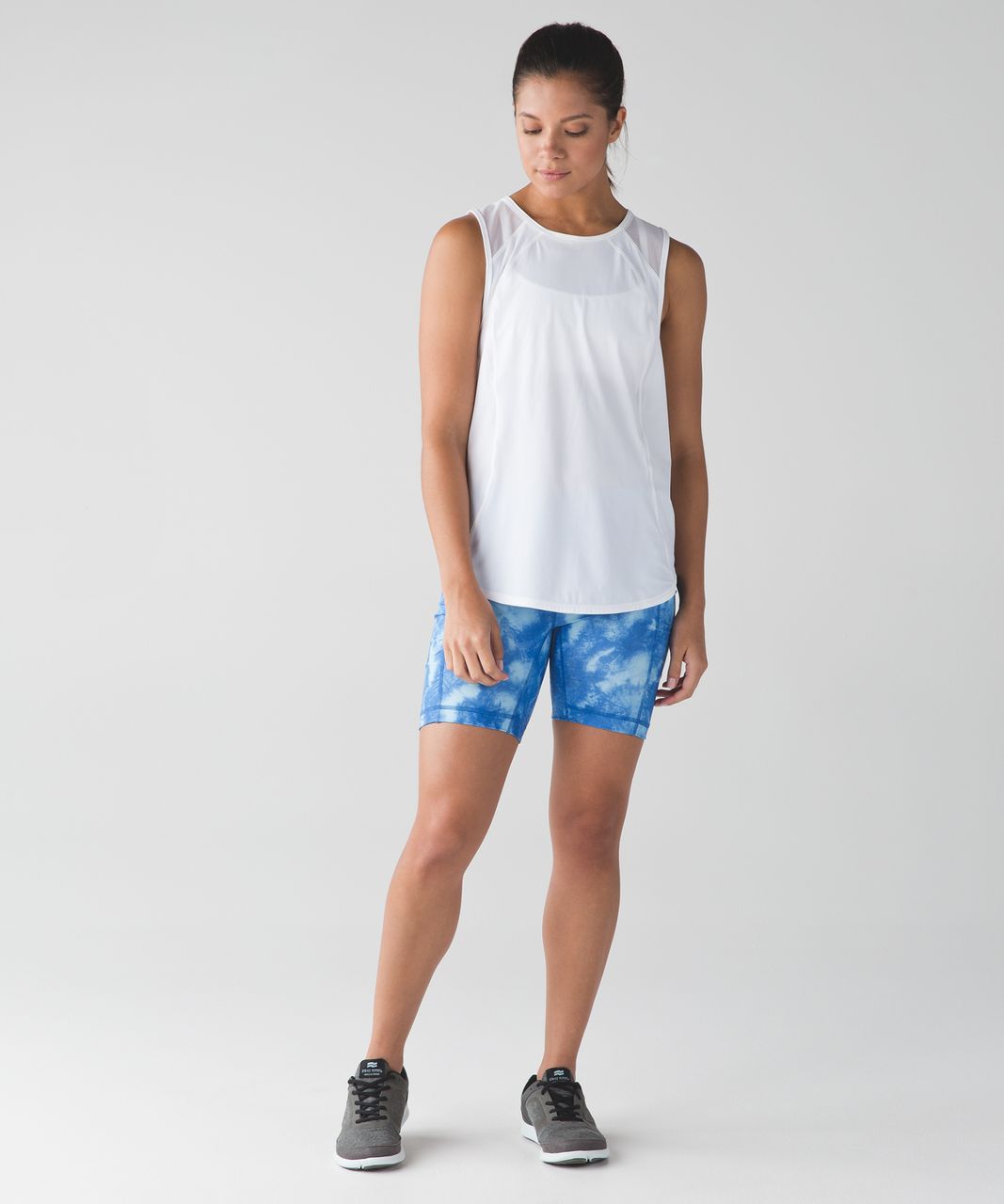 Lululemon Speed Track Short - Tidal Trip Pipe Dream Blue