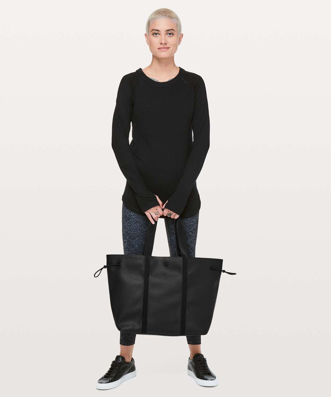 daily multi pocket canvas tote lulu black｜TikTok Search