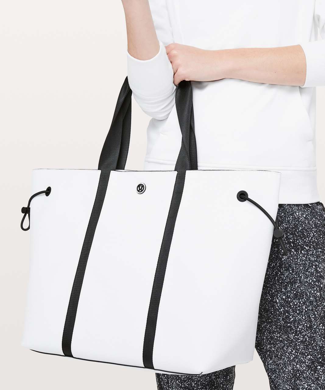 Lululemon Day Out Tote *16L - White / Black