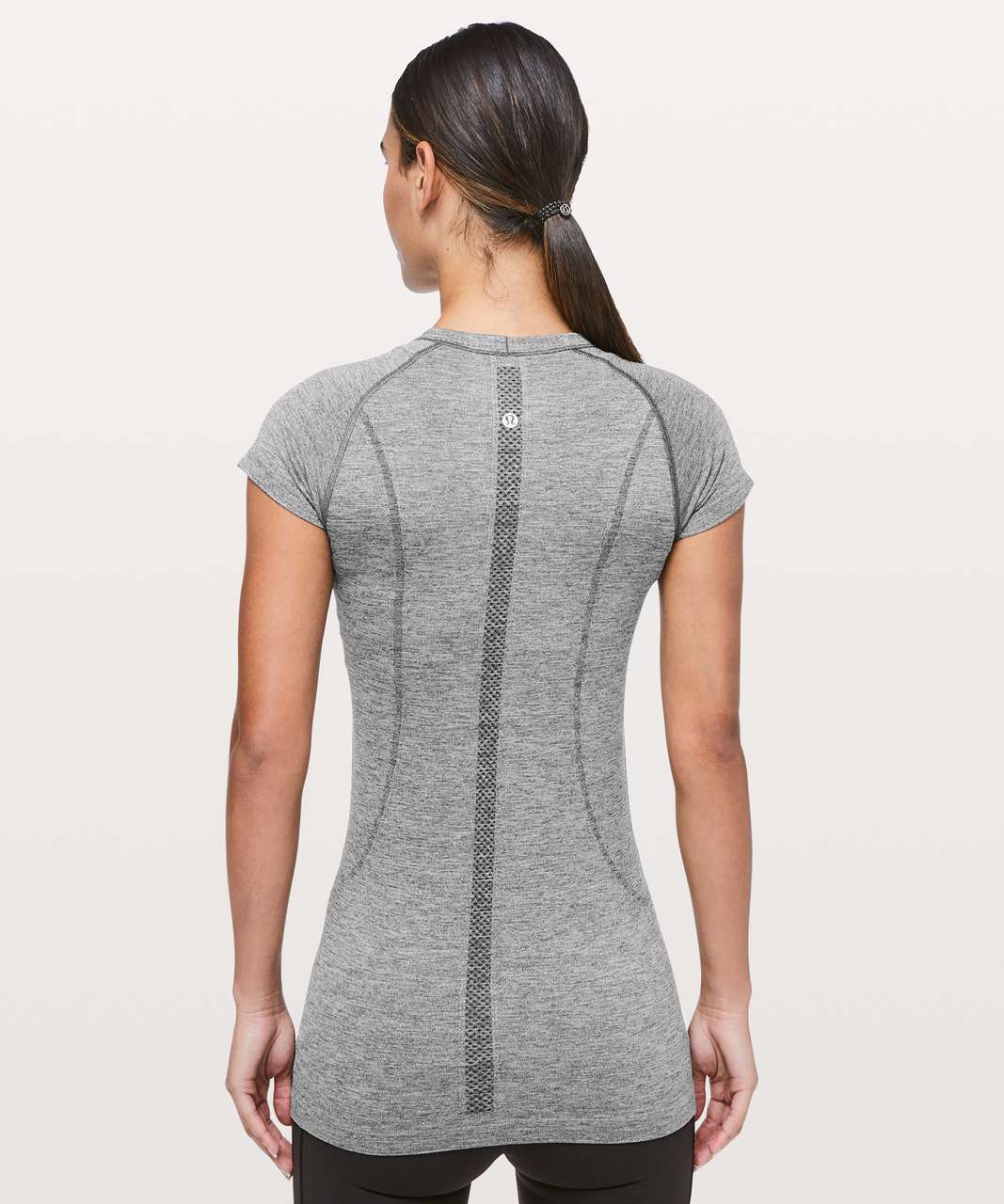 Lululemon Swiftly Tech Short Sleeve Crew *Sparkle - Black / White