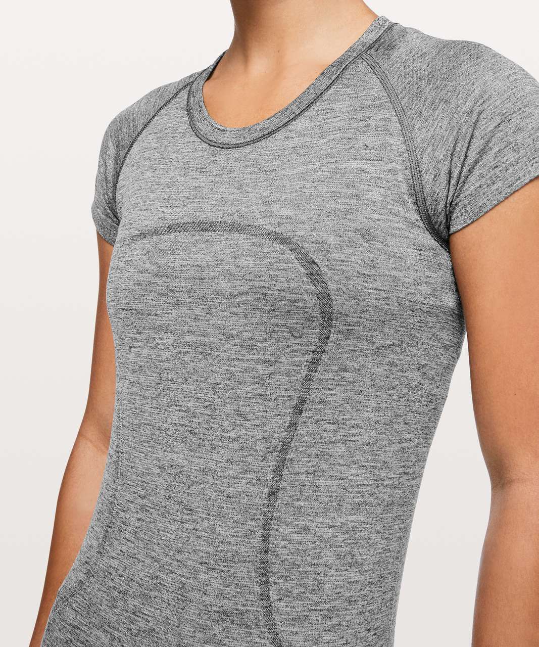 Lululemon Swiftly Tech Short Sleeve Crew *Sparkle - Black / White