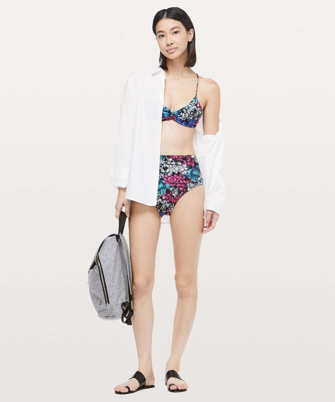 Lululemon Deep Sea High Waist Bottom - Nocturnal Floral Multi