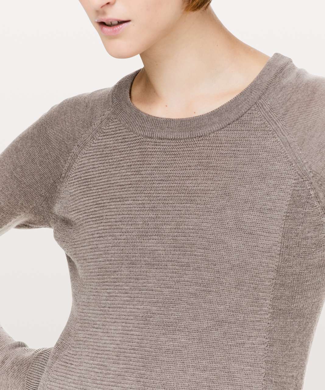 Lululemon Sit In Lotus Sweater - Heathered Core Medium Grey - lulu fanatics