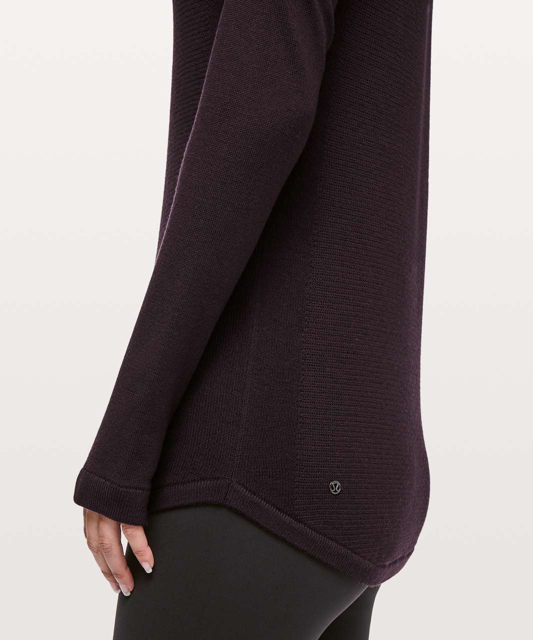 Lululemon Sit In Lotus Sweater - Black Cherry