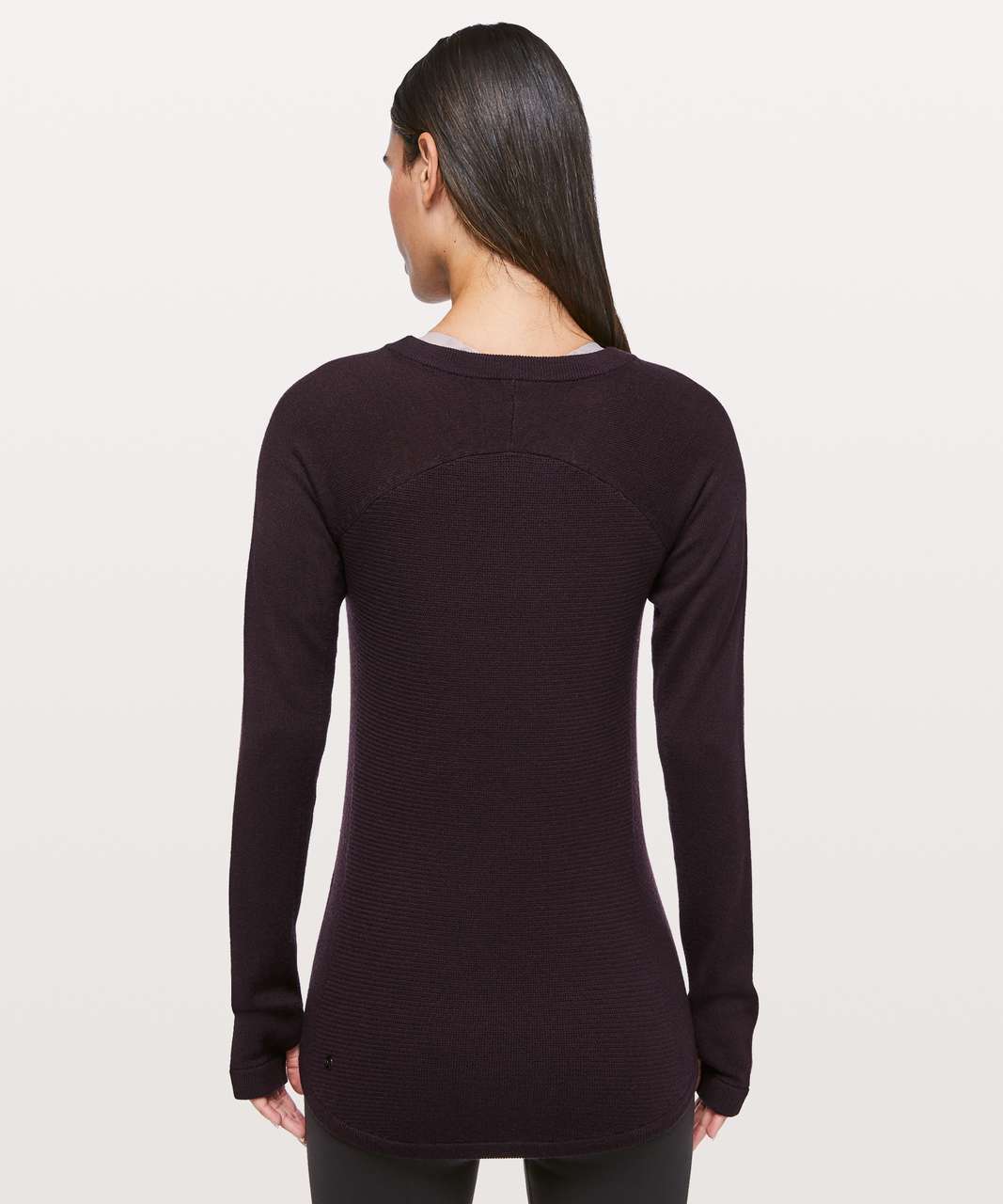 Lululemon Sit In Lotus Sweater - Black Cherry