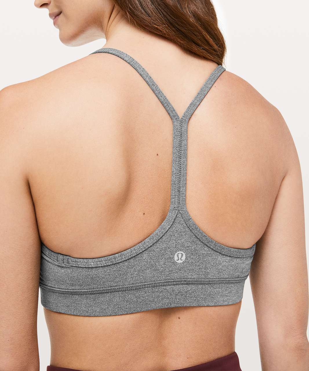 Lululemon Flow Y Bra *Luxtreme - Heathered Black