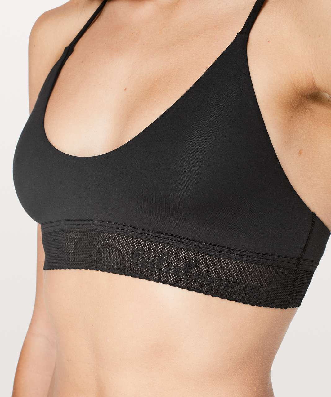 Lululemon Womens A Little Bit Closer Bralette Bra Black Size Large L  LW2BFUS