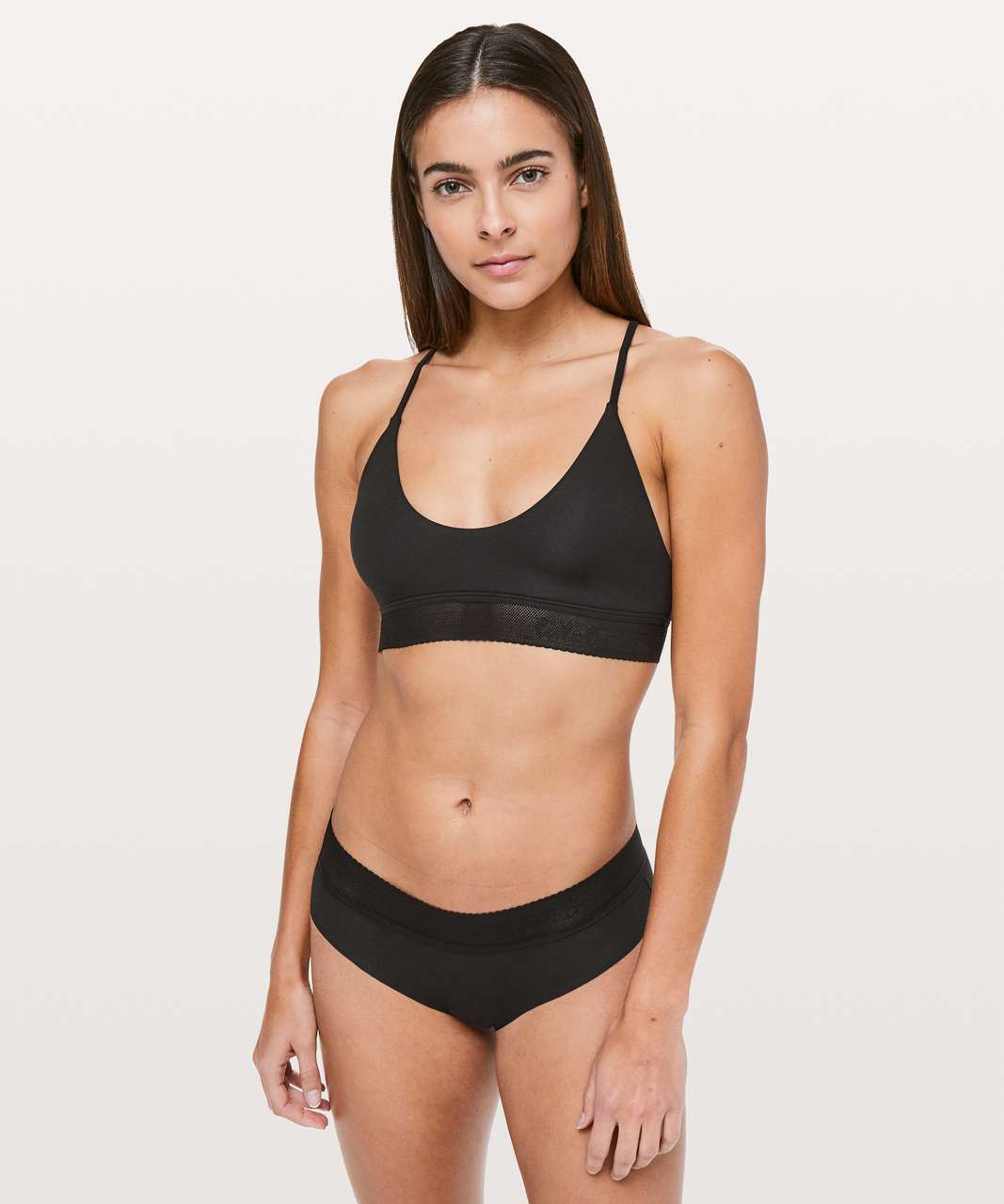 Lululemon Ever Essentials Bralette - Black - lulu fanatics