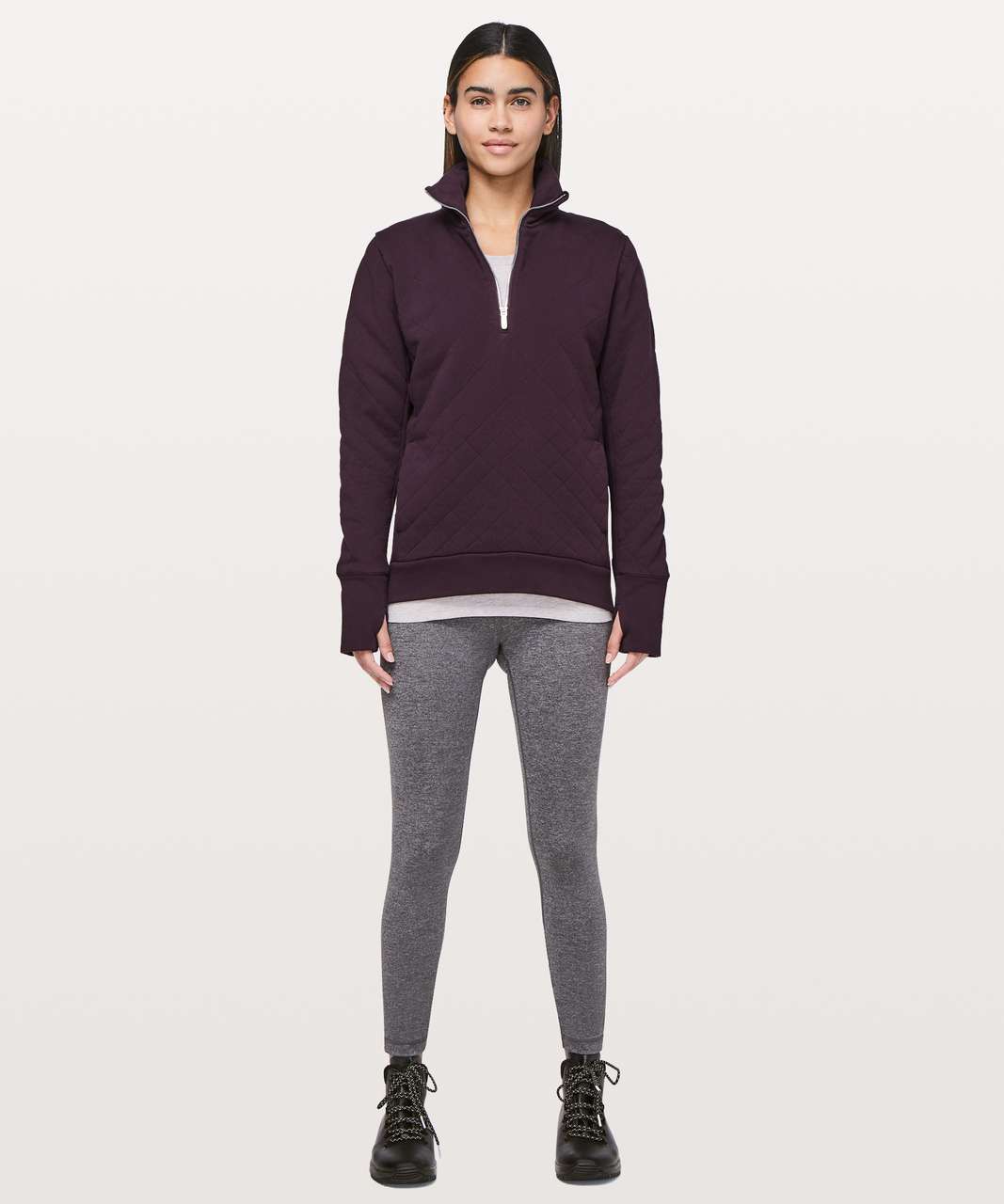 Lululemon Forever Warm Pullover - Black Cherry