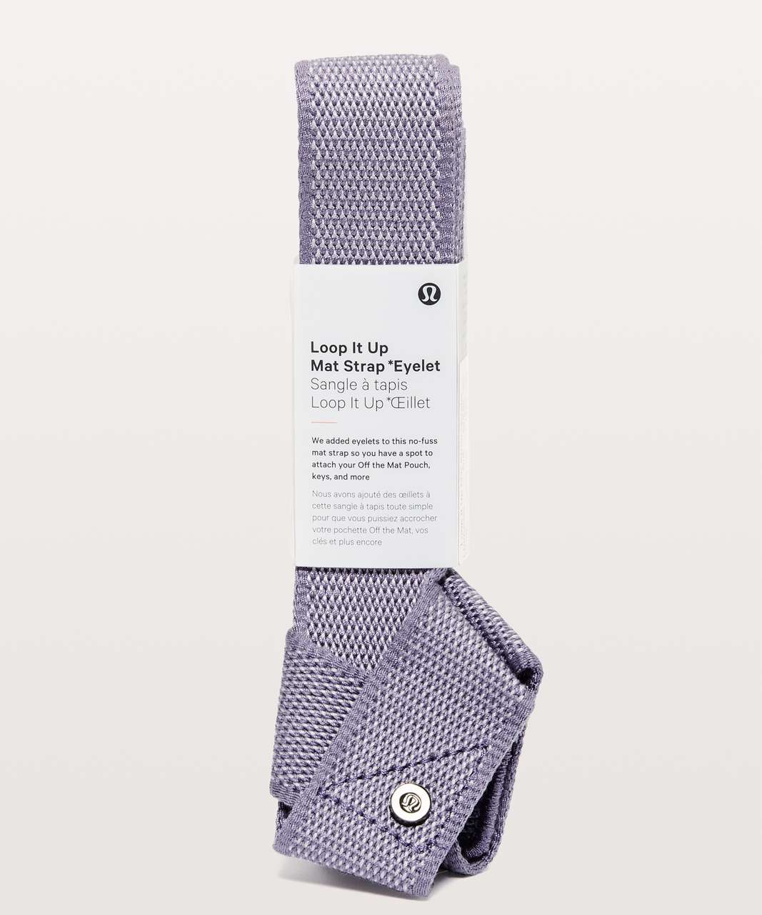 Lululemon Loop It Up Mat Strap *Squad - Silver Lilac / White