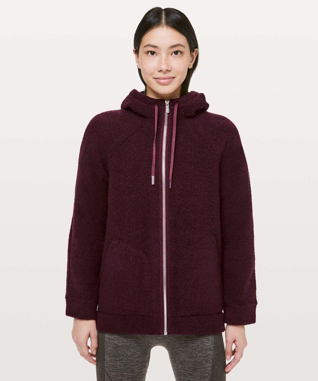 hooded sherpa jacket