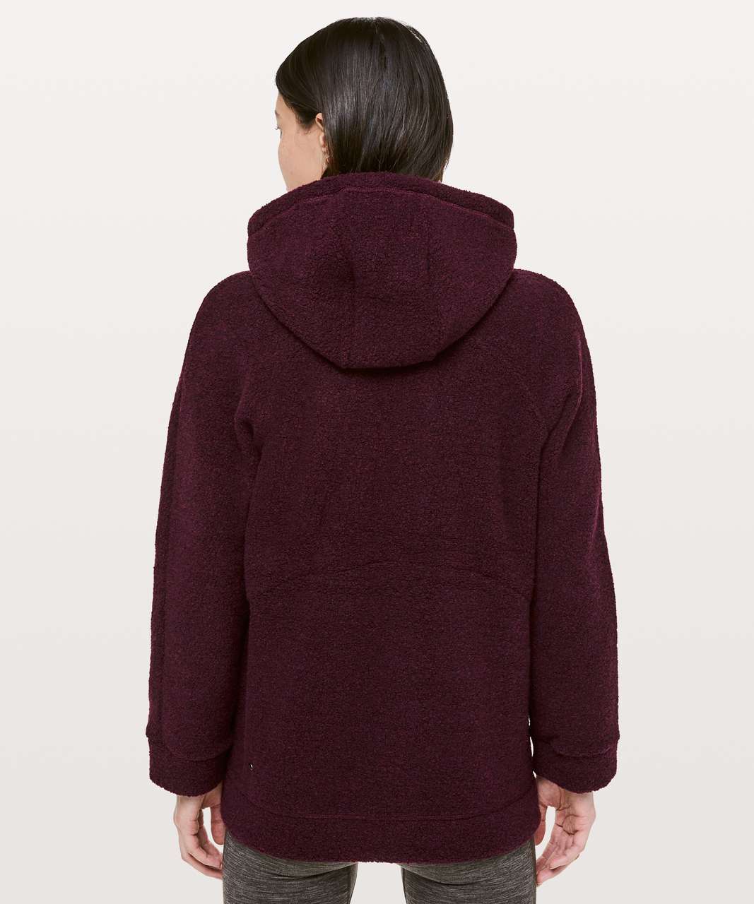 Lululemon So Sherpa Hooded Jacket - Garnet - lulu fanatics