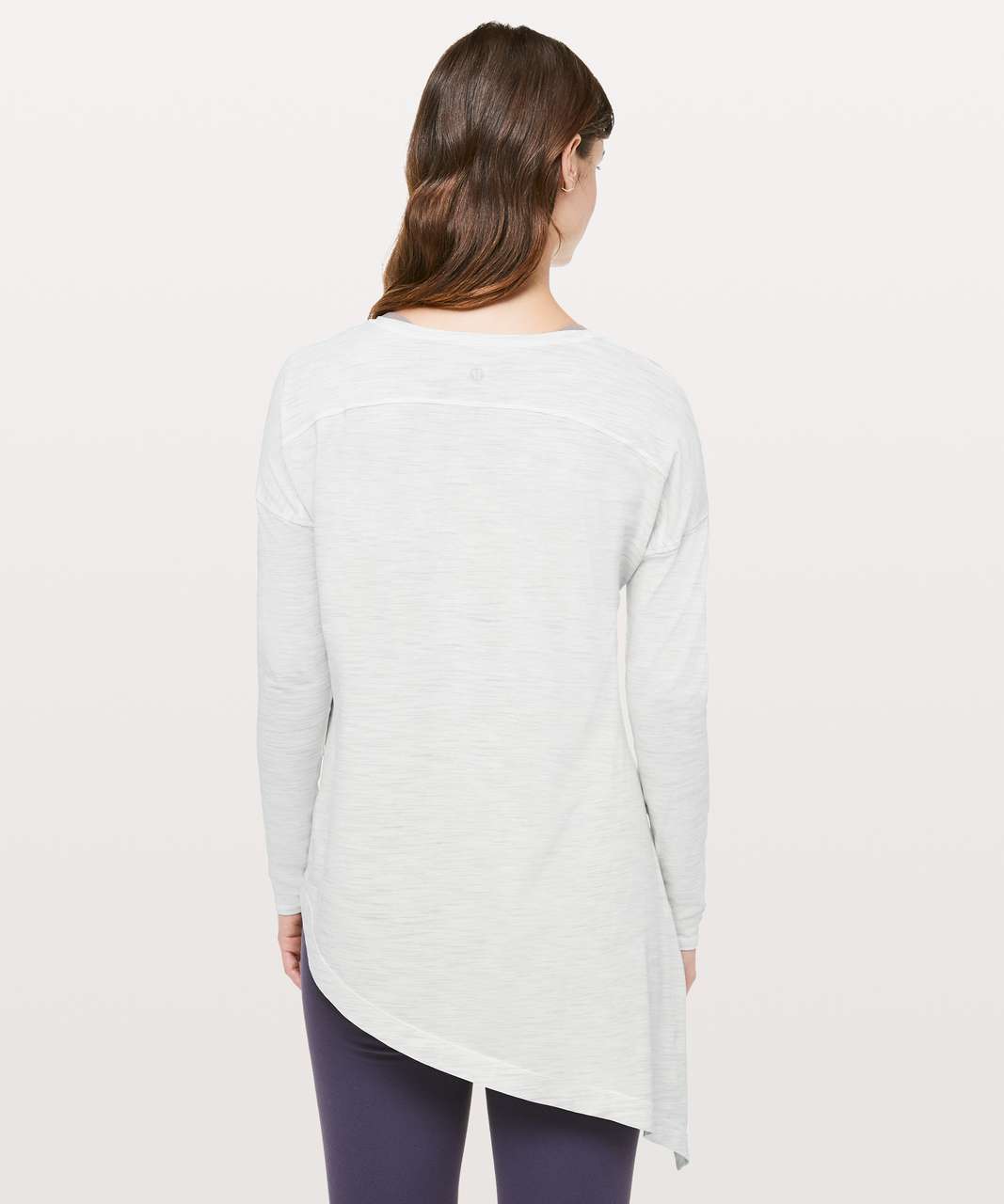 Lululemon To The Point Long Sleeve - 3 Colour Space Dye Ice Grey Alpine White